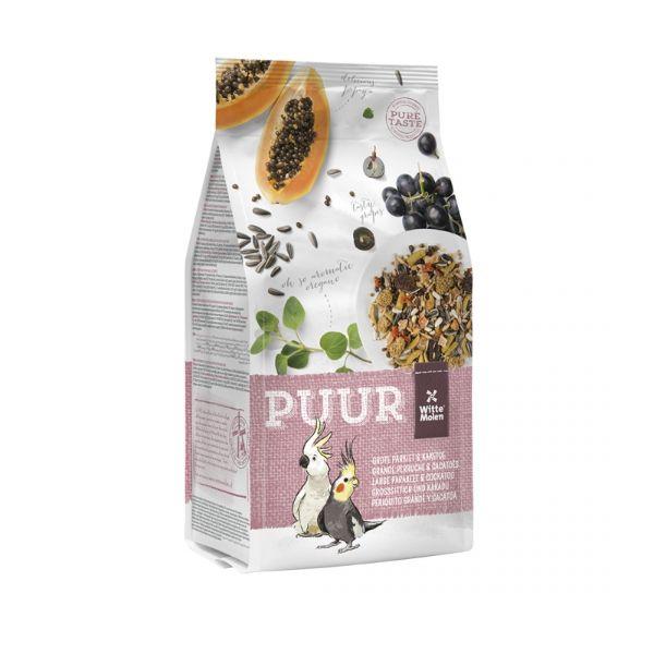Witte Molen PUUR Gourmet Seed Mix Large Parakeet & Cockatoo Bird Food, 2-kg
