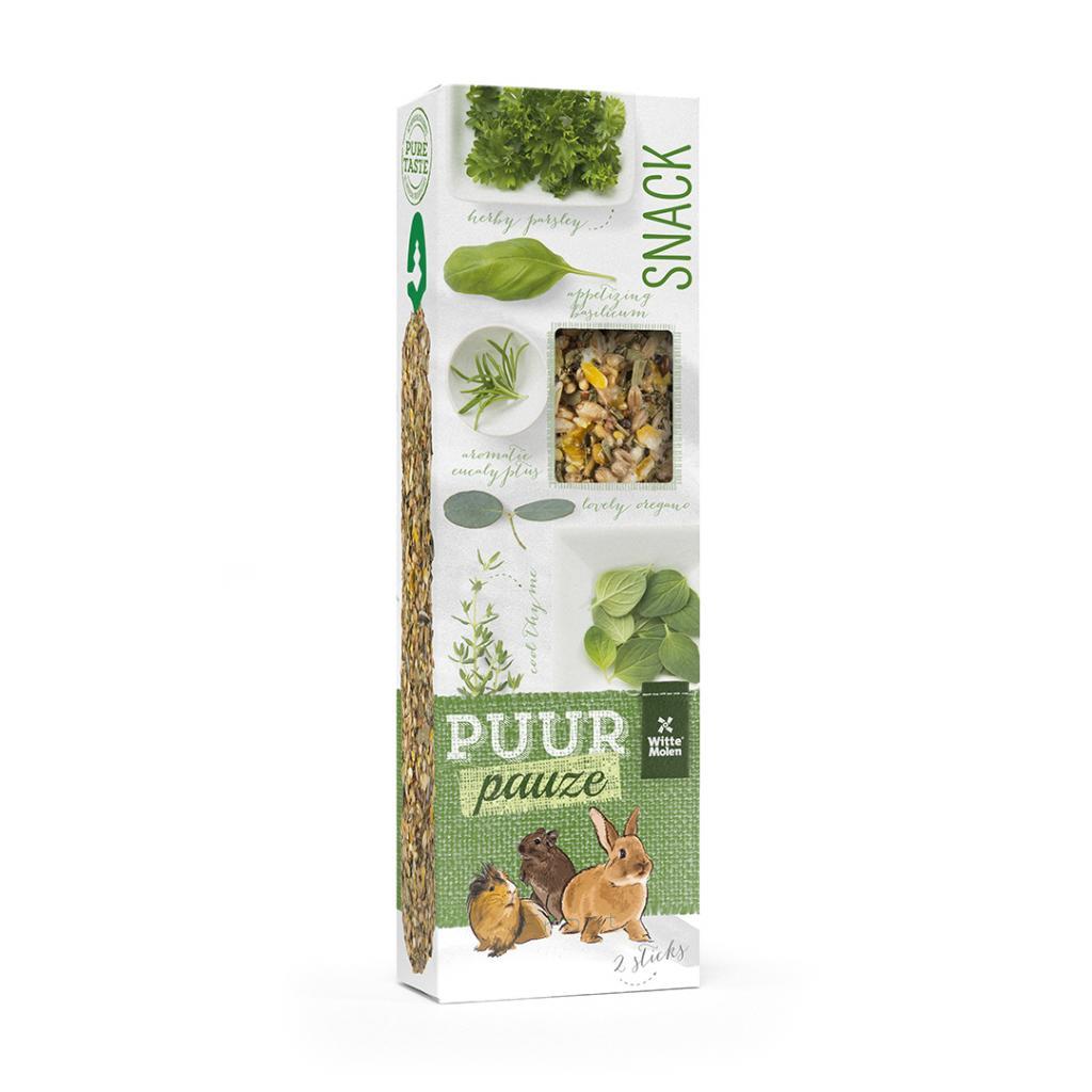 Witte Molen PUUR Pauze Sticks Eucalyptus & Thyme Small Animal Treats, 180-gram