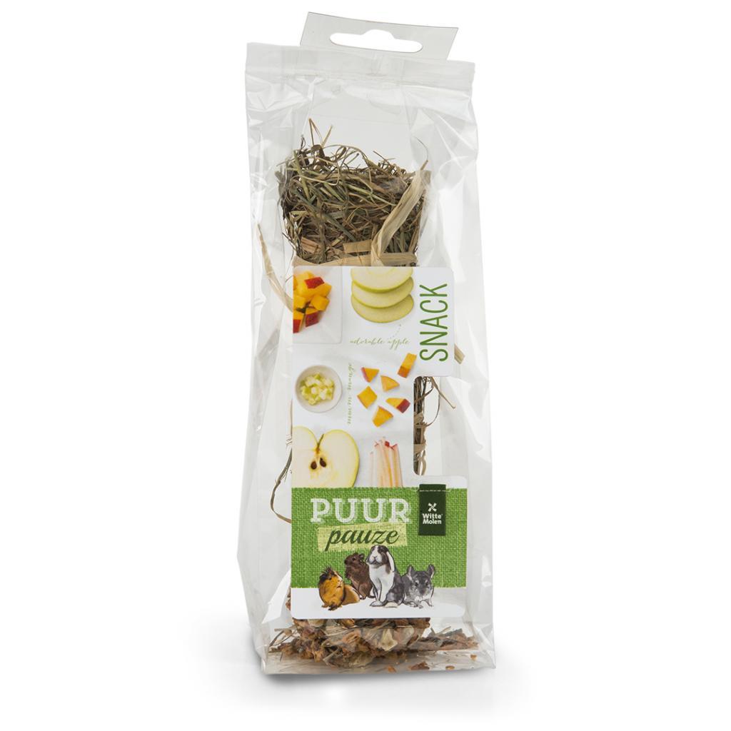 Witte Molen PUUR Pauze Hay Stick Apple & Mango Small Animal Treats, 70-gram