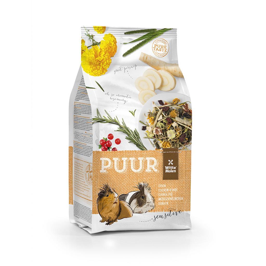 Witte Molen PUUR Gourmet Muesli Sensitive Guinea Pig Food, 800-gram