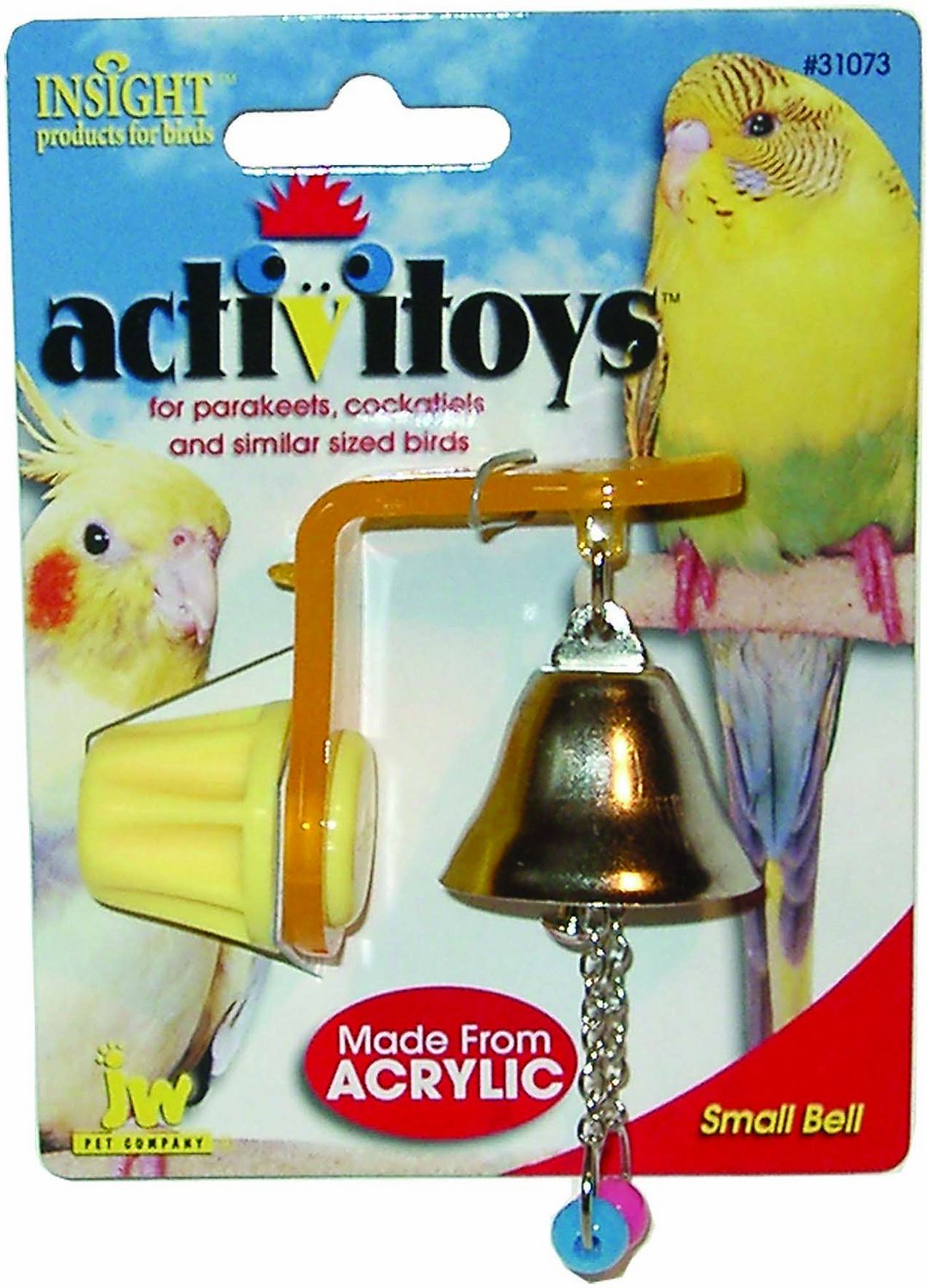 JW Pet Activitoy Birdie Bell Toy, Small/Medium