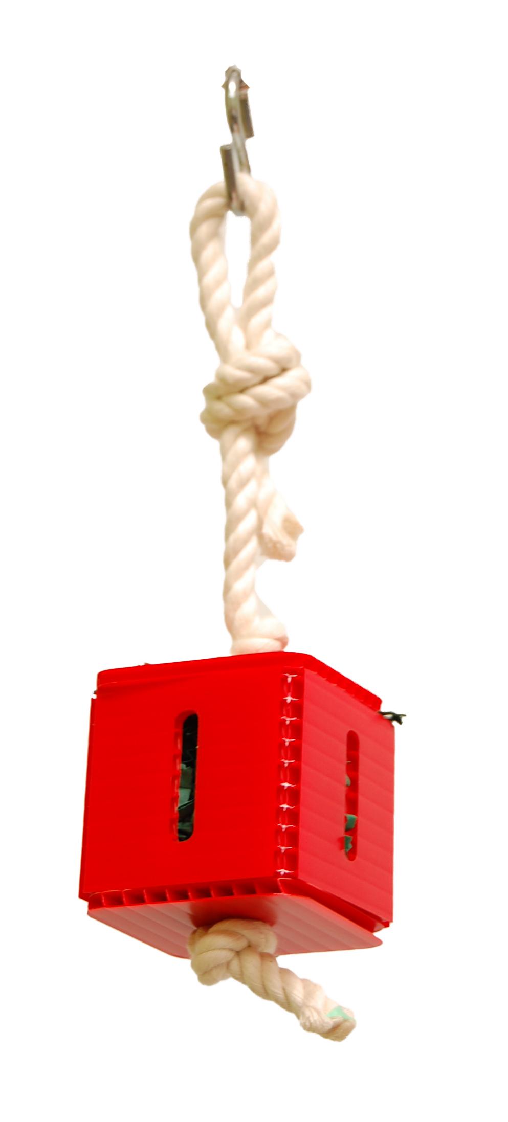 Zoo-Max Crinkle Paper Box Bird Toy, 2 x 2 x 2-in