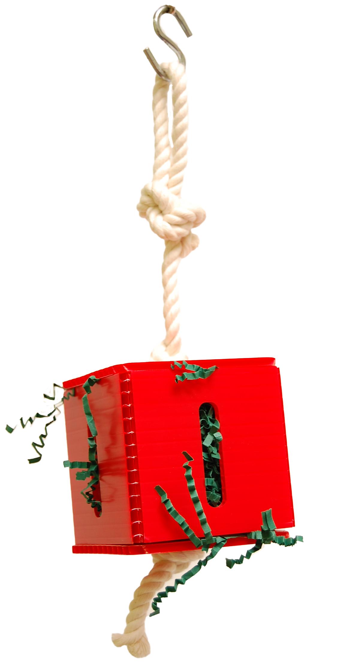 Jouet pour oiseaux Zoo-Max Crinkle Paper Box, 3 x 3 x 3 po