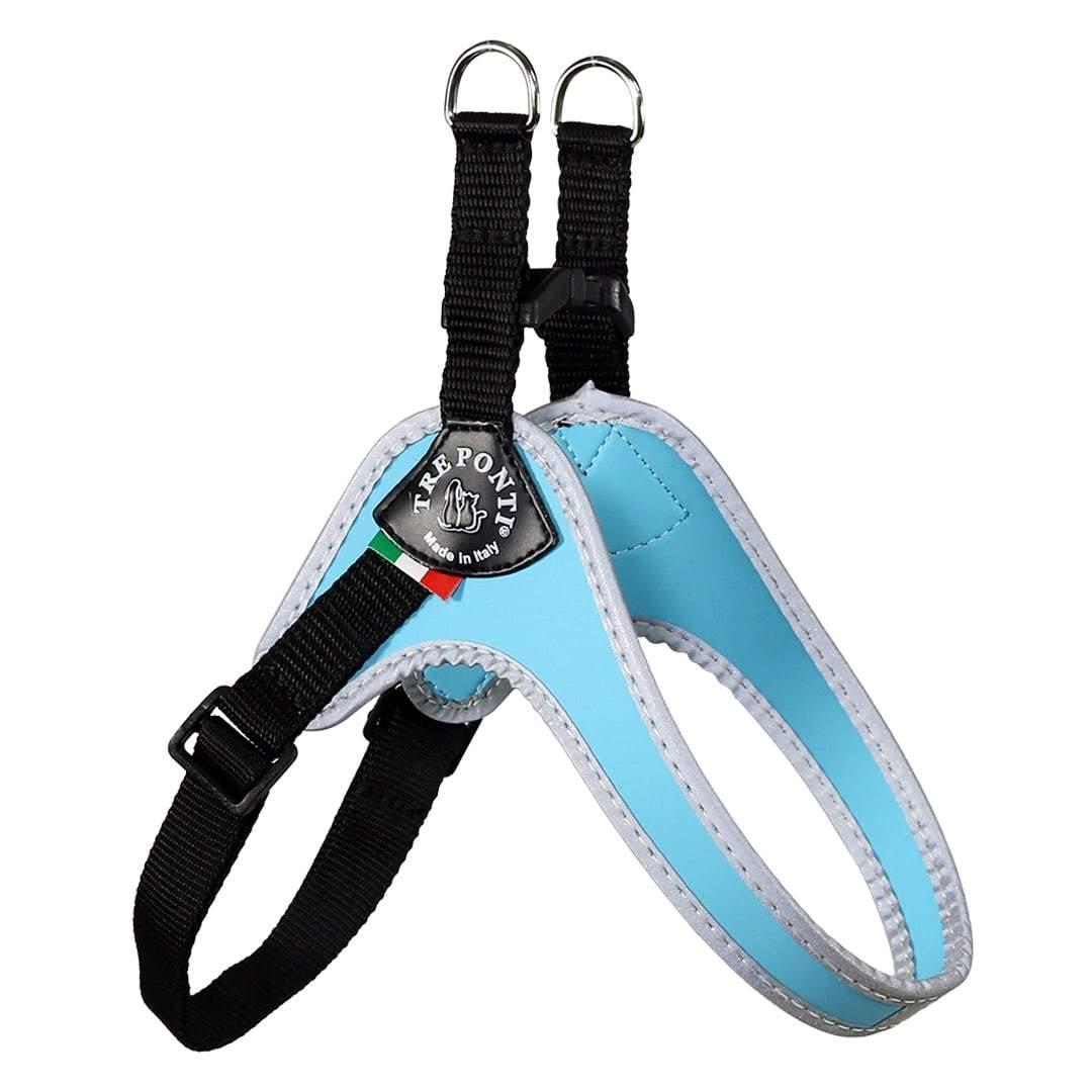 Tre Ponti Genesis Adjustable Belly Strap Dog Harness, Blue, 19-24-In