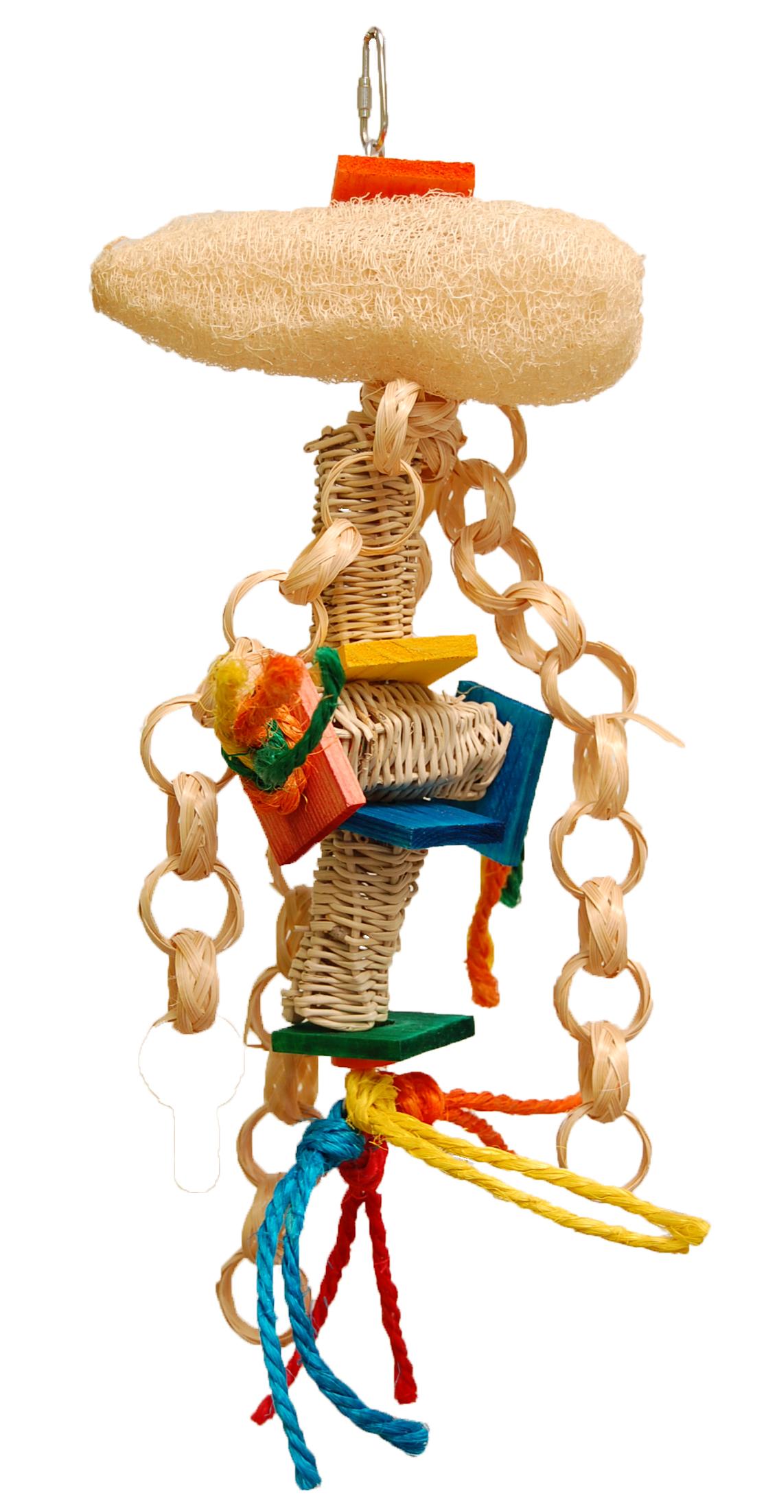 Zoo-Max Funky-Loo Bird Toy, 15-in x 6-in