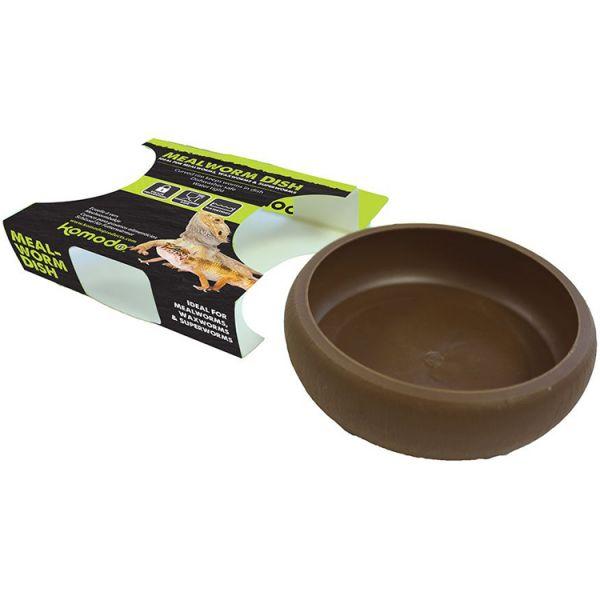 Komodo Mealworm Reptile Dish, 8 x 8 x 2-cm