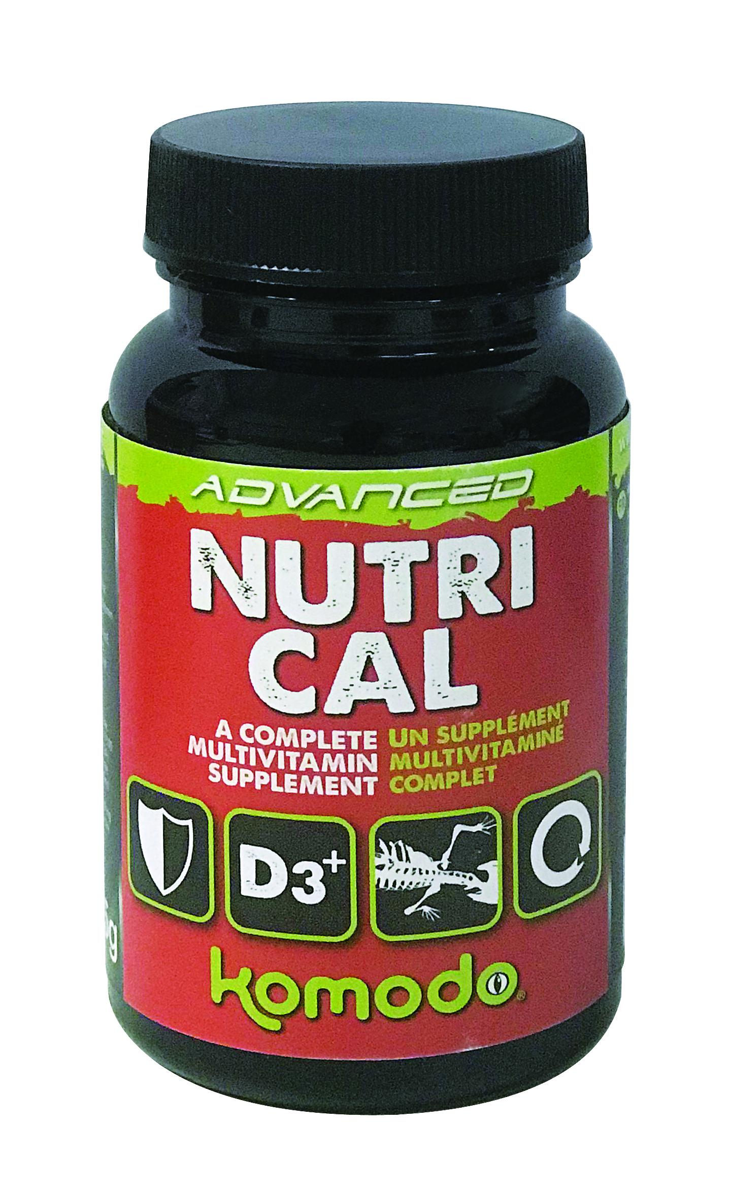Komodo Advanced Nutri-Cal Supplement for Reptiles & Amphibians, 75-gram