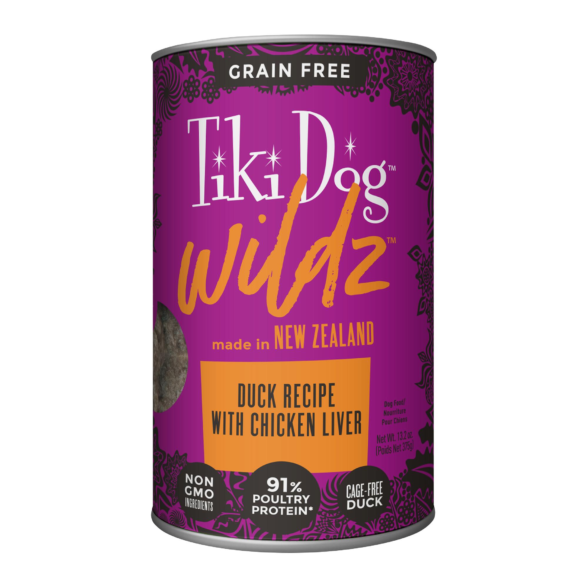 Tiki Dog Wildz Paté Duck Canned Dog Food, 13.2-oz