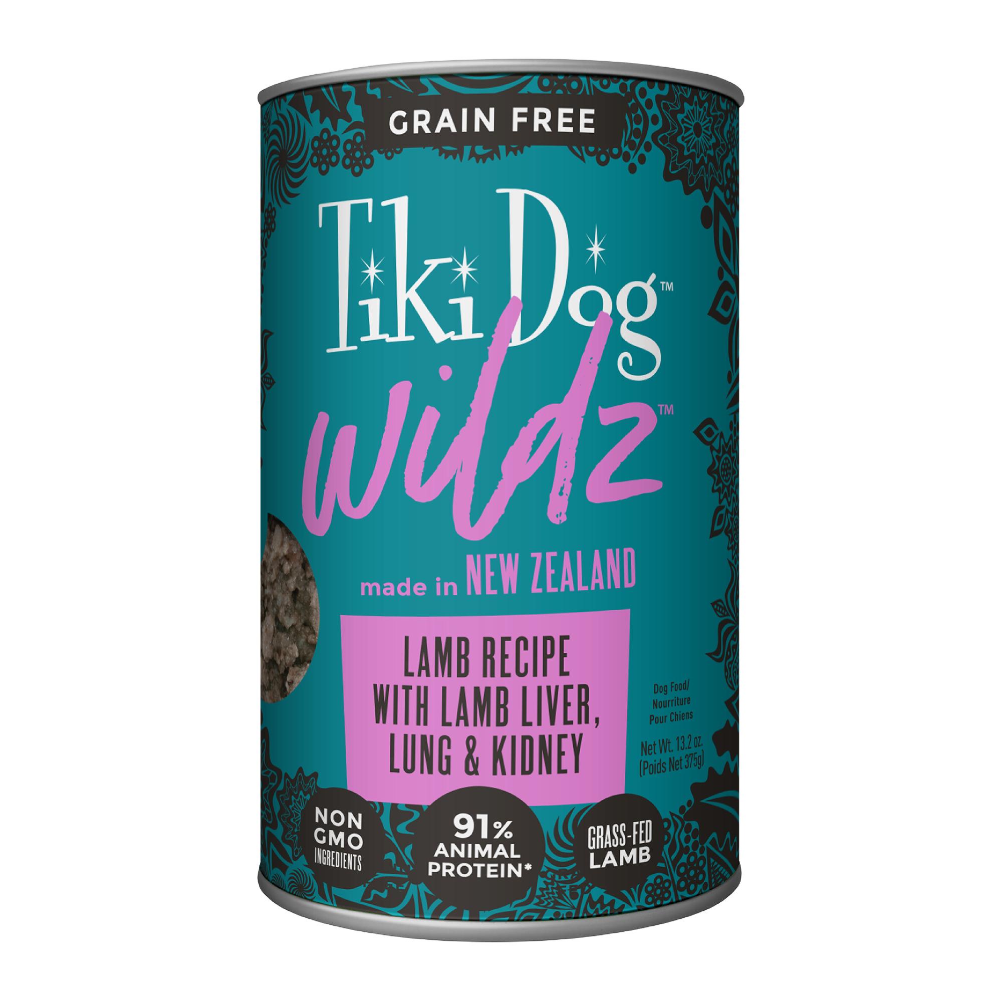 Tiki Dog Wildz Paté Lamb Canned Dog Food, 13.2-oz