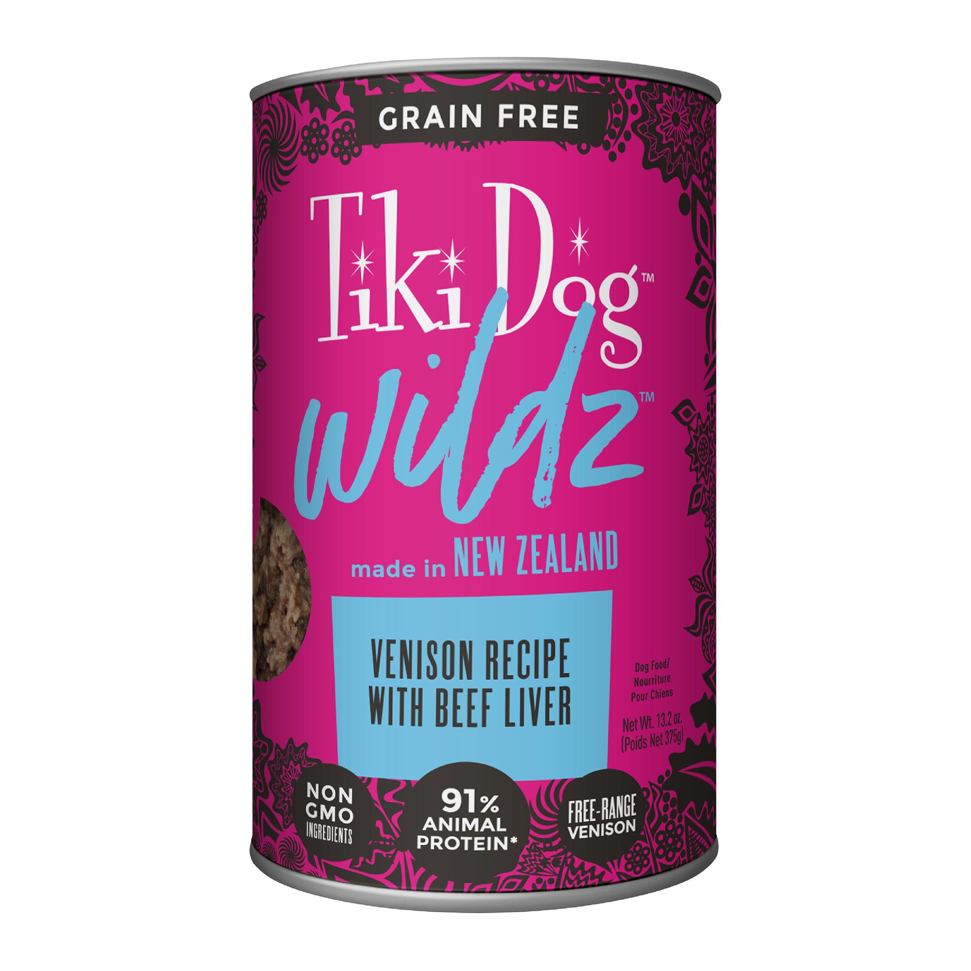 Tiki Dog Wildz Paté Venison Canned Dog Food, 13.2-oz