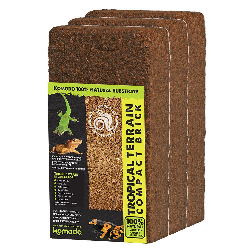 Komodo Tropical Terrain Compact Brick Reptile Substrate, 3-pk