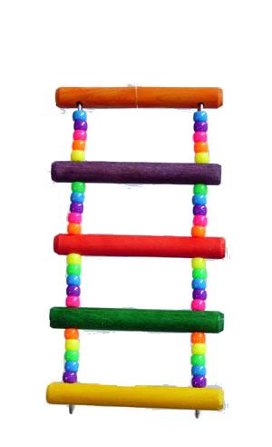 Zoo-Max Pony Beads Ladder Bird Toy, 8-in