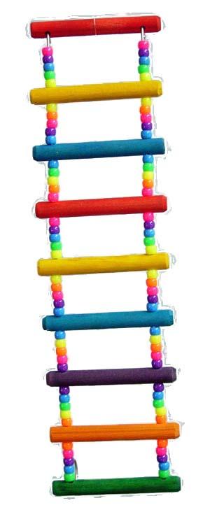 Zoo-Max Pony Beads Ladder Bird Toy, 15-in