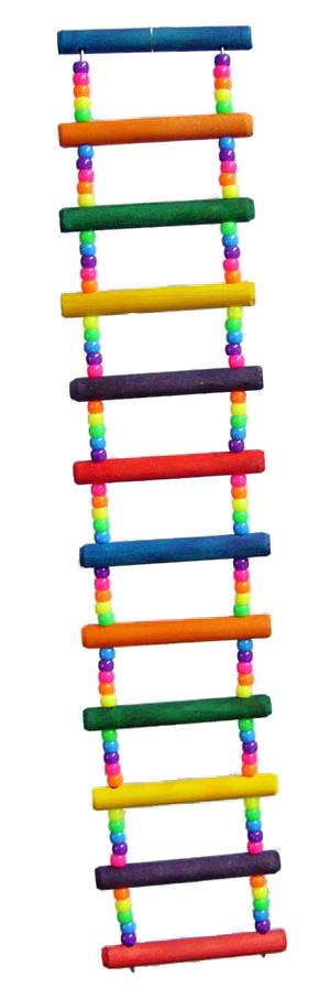 Zoo-Max Pony Beads Ladder Bird Toy, 20-in