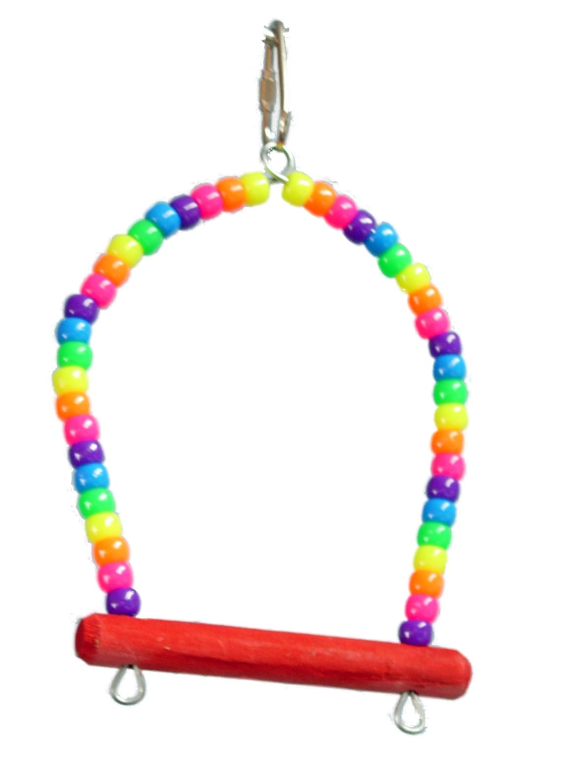 Zoo-Max Pony Beads Perch Bird Toy,  4-in