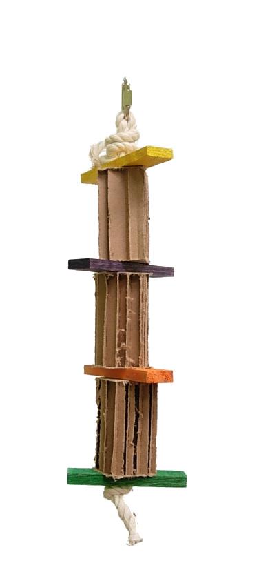 Zoo-Max Shred-X Bird Toy, 13-in x 3.5-in