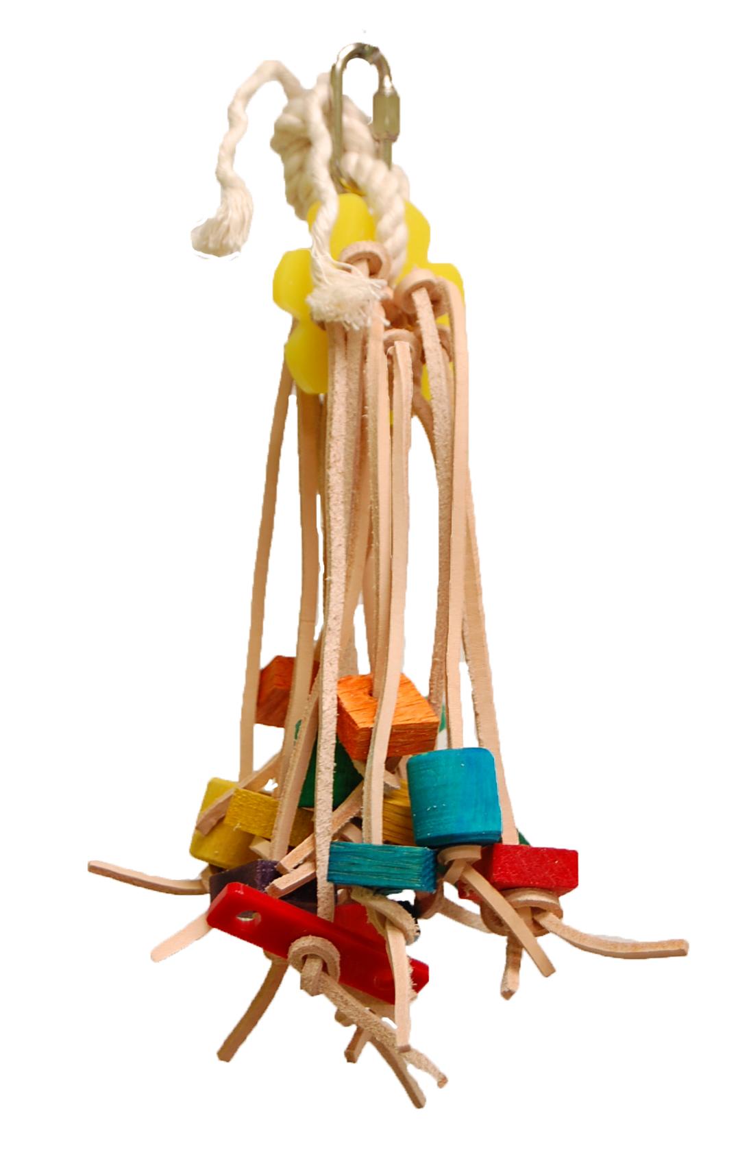 Zoo-Max Spiddy Leather Bird Toy