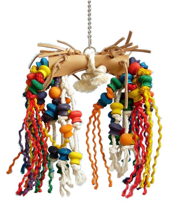 Zoo-Max Moskito Leather Bird Toy, Medium