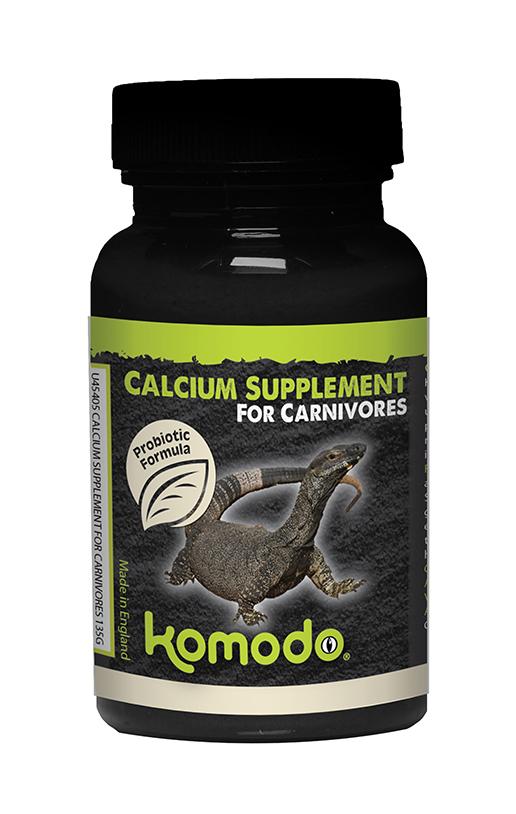Komodo Calcium Supplement for Carnivorous Reptiles, 135-gram