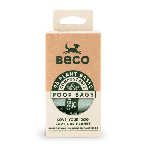 Beco Compostable Unscented Dog Poop Bags, 96-count