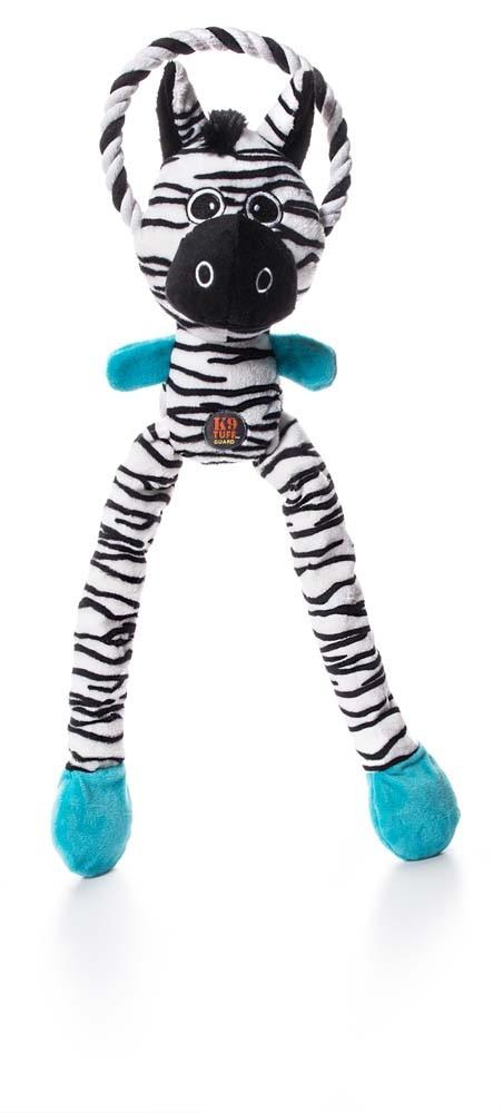 Charming Pet Thunda Tugga Leggy Zebra Dog Toy
