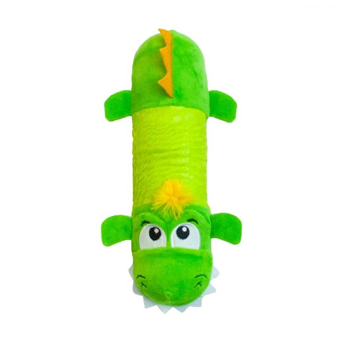 Petstages Big Squeak Gator Stuffing-Free Dog Toy, Medium