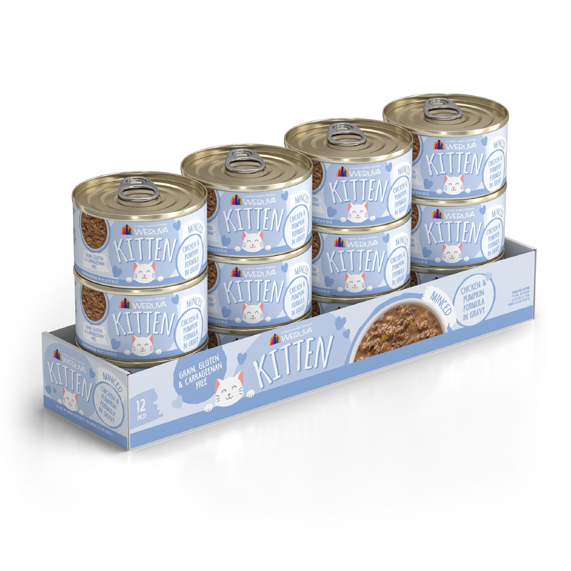 Weruva Kitten Chicken & Pumpkin in Gravy Wet Cat Food, 3-oz, case of 12 (**)