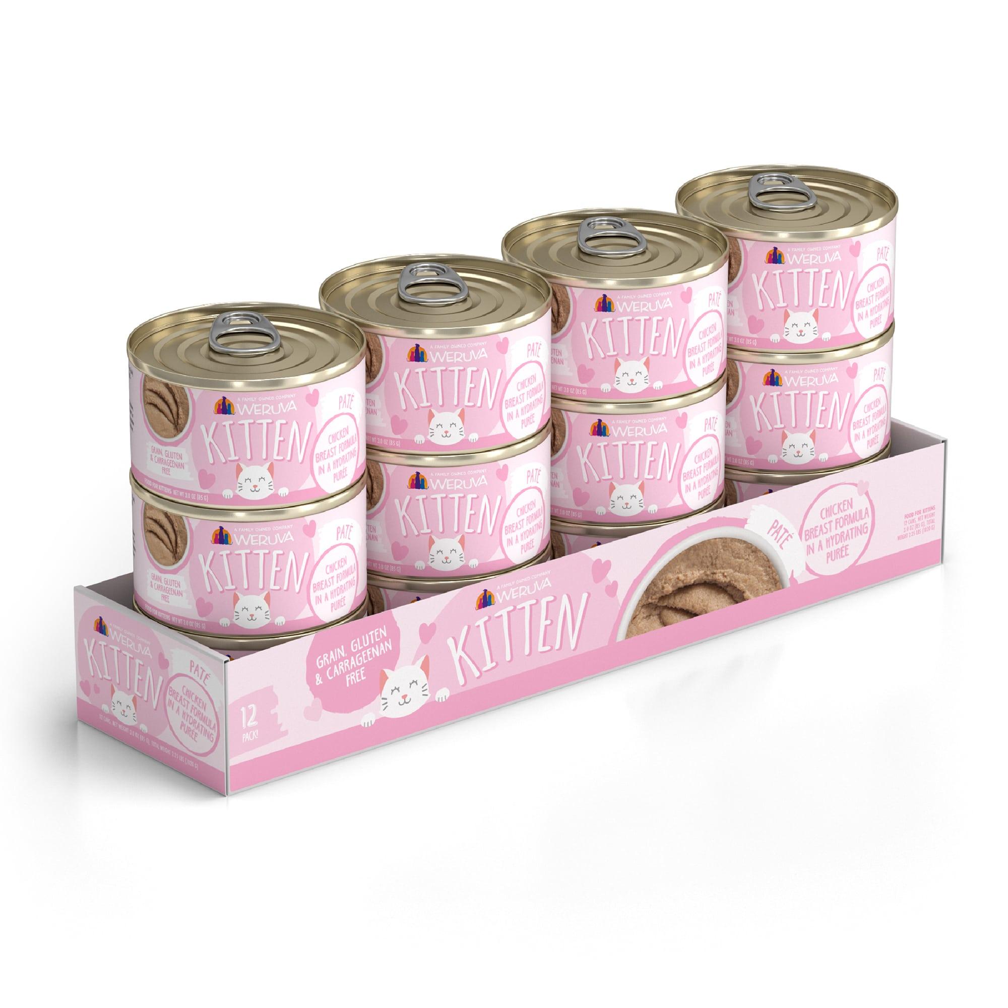 Weruva Kitten Chicken Breast in Puree Wet Cat Food, 3-oz, case of 12 (**)