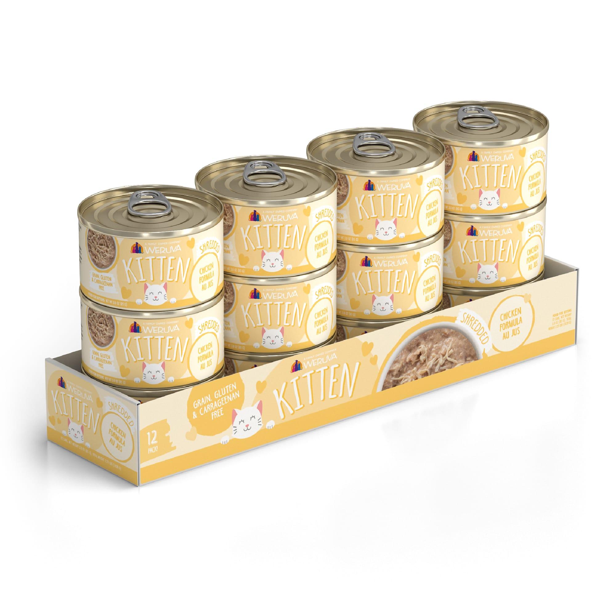 Weruva Kitten Chicken Au Jus Wet Cat Food, 3-oz, case of 12 (**)