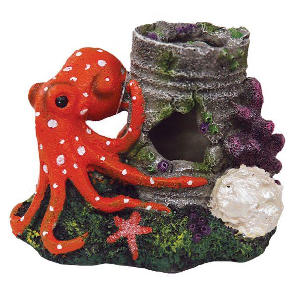 Aqua-Fit Polyresin Octopus Aquarium Ornament