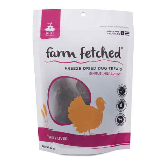 KCC Naturals Turkey liver Freeze-Dried Dog Treats, 3.4-oz