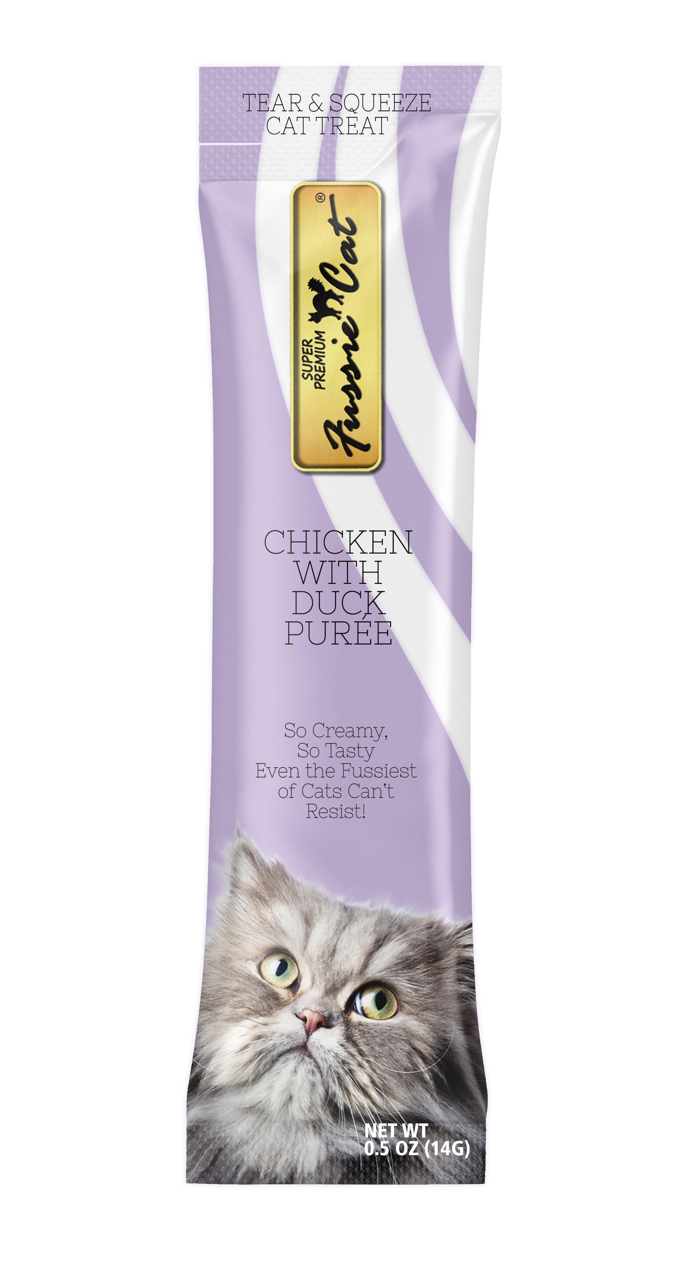 Fussie Cat Chicken with Duck Puree Cat Treats, 1-count