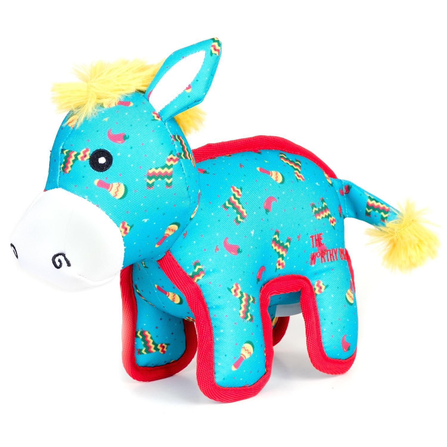 The Worthy Dog Pinata Donkey Dog Toy, Small
