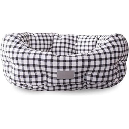 Pet Shop by Fringe Studio Round Cuddler Dog Bed, Painted Gingham