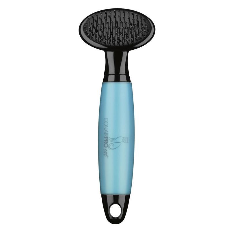 ConairPRO Soft Slicker Brush with Gel Handle for Cats, Small