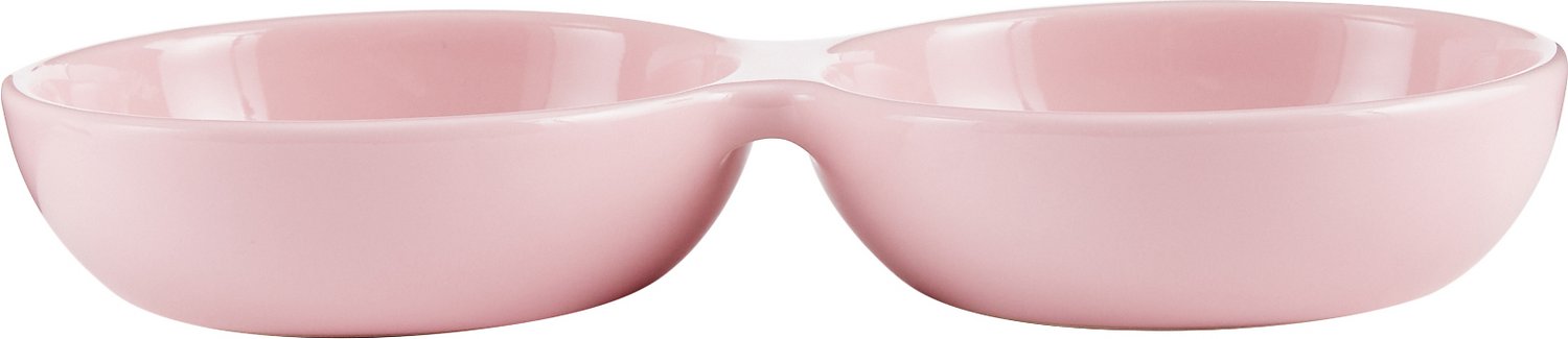 PetRageous Designs Wubby's Duo Diner Pet Bowls, Pink