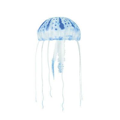 Aquatop Floating Jelly Fish Aquarium Ornament, Blue, 4-in