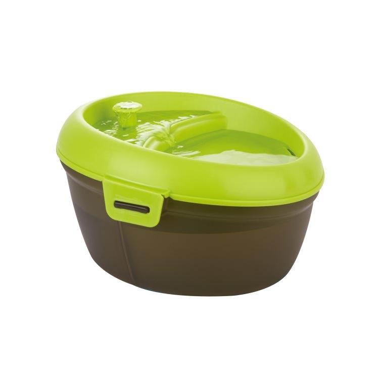 Dog H2O Drinking Fountain for Dogs, Green, 6-L
