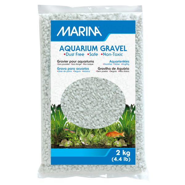 Marina Decorative Aquarium Gravel, Cream White