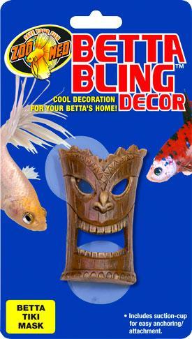 Zoo Med Betta Bling Tiki Mask Aquarium Decoration
