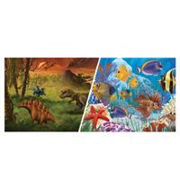Marina Clear View Marine/Dinosaur Aquarium Background, 12-in