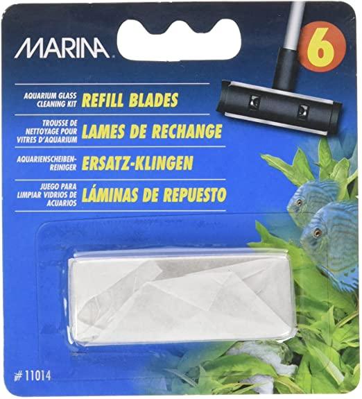 Marina Aquarium Glass Cleaning Blades Refill, 6-pk