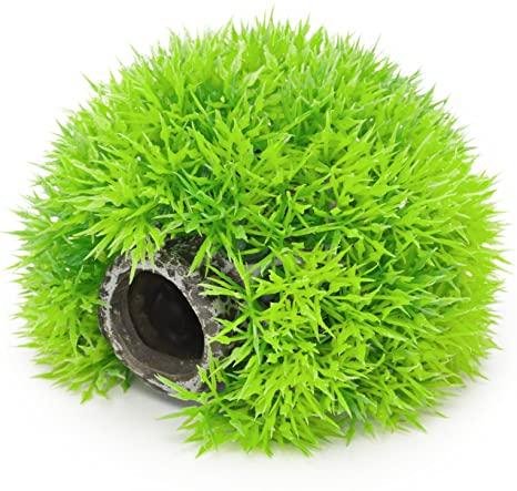 Penn-Plax Grass Hideaway Aquarium Ornament, 4-in