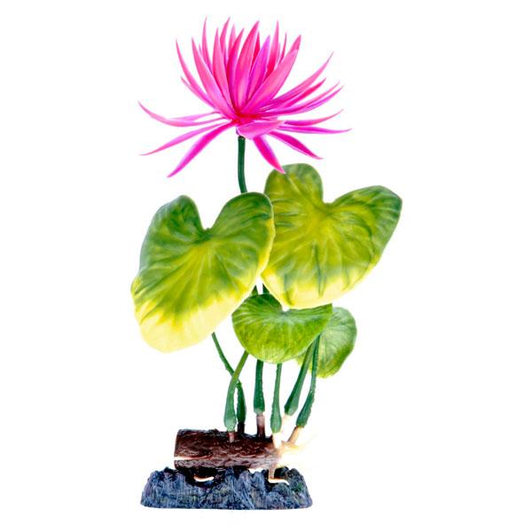 Penn-Plax Aqua Plant Sinkers Water Lily Aquarium Plant, Red, Large