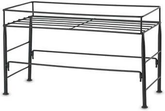 PetRageous Designs Set The Table Non-Skid Pet Bowl Wire Stand, Large