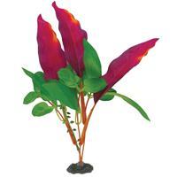 Marina Naturals Waffle Silk Aquarium Plant, Red/Green, Medium