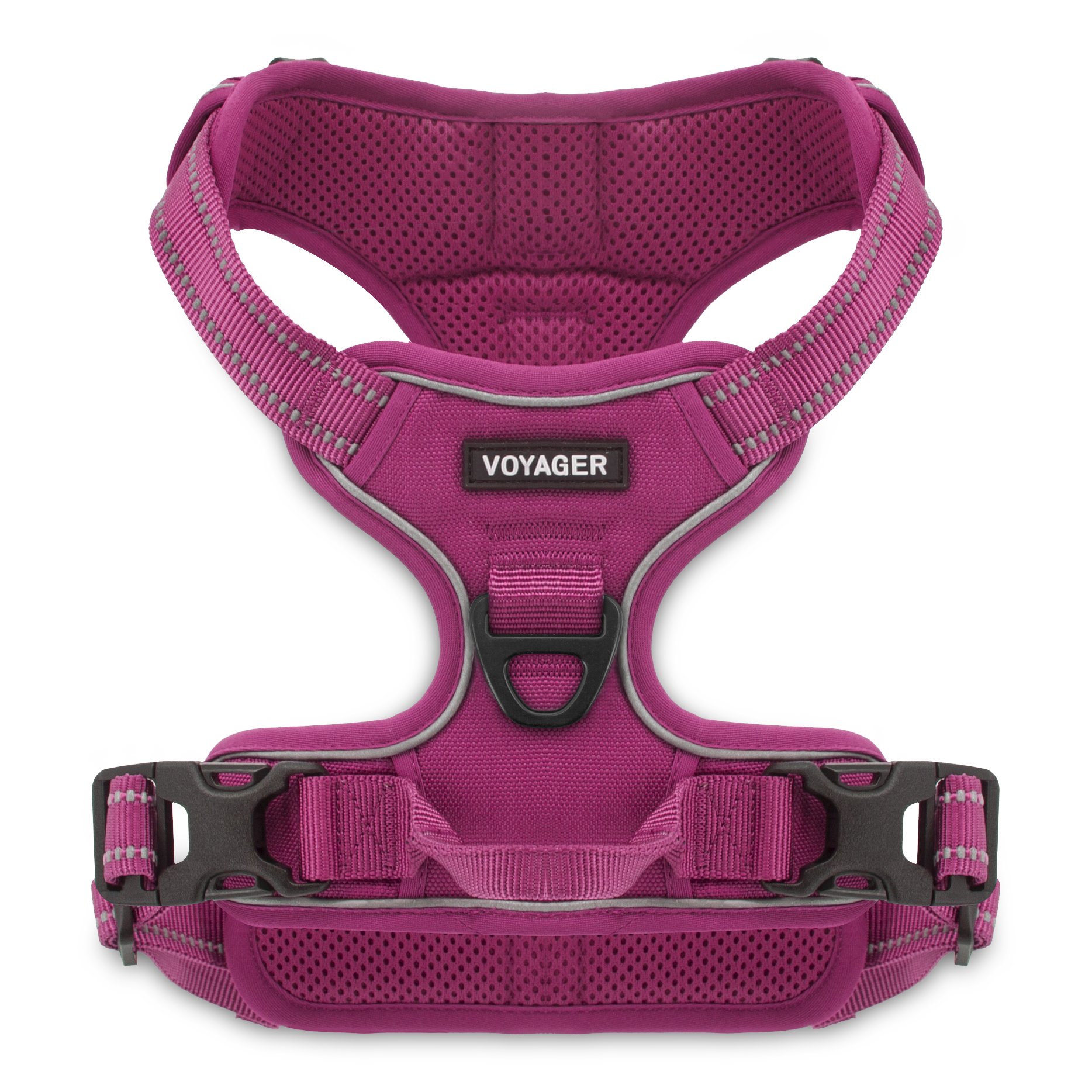 Voyager Dual-Attachment Dog Harness, Fuchsia