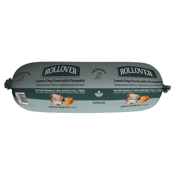 Rollover Lamb with Pumpkin Roll Dog Food, 400-gram