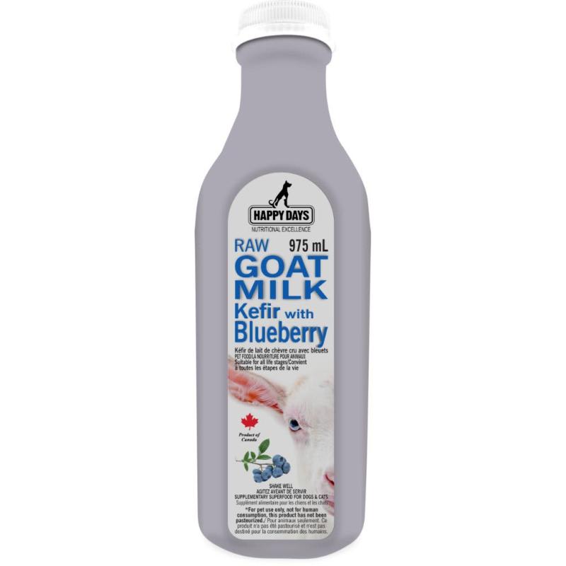 Happy Days Raw Goat Milk Kefir with Blueberry for Dogs & Cats