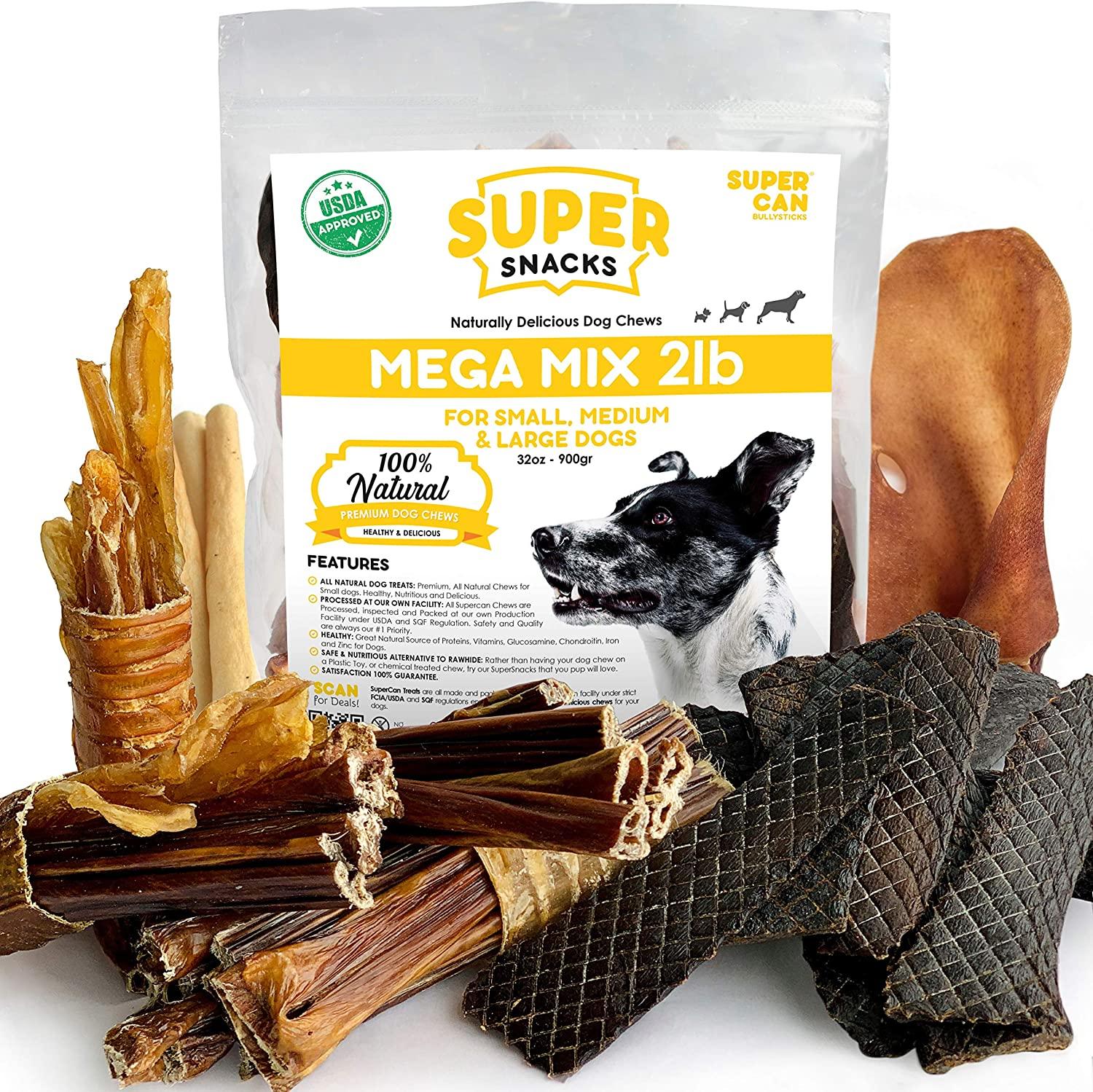 SuperCan Mega Mix Variety Pack Dog Treats, 2-lb